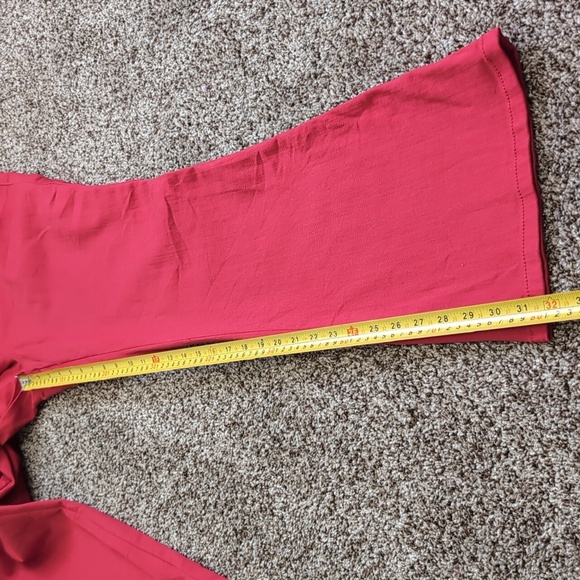 Diane Gilman DG2 Boot Cut Pants stretchy Size Medium Red - Picture 8 of 11